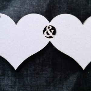 Glitter MDF Hanging Hearts